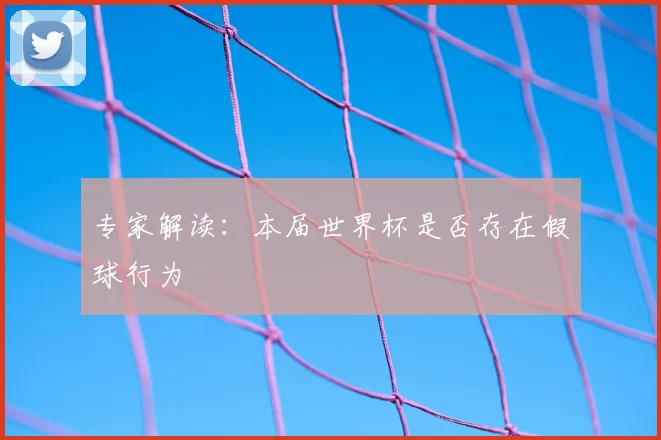 专家解读:本届世界杯是否存在假球行为