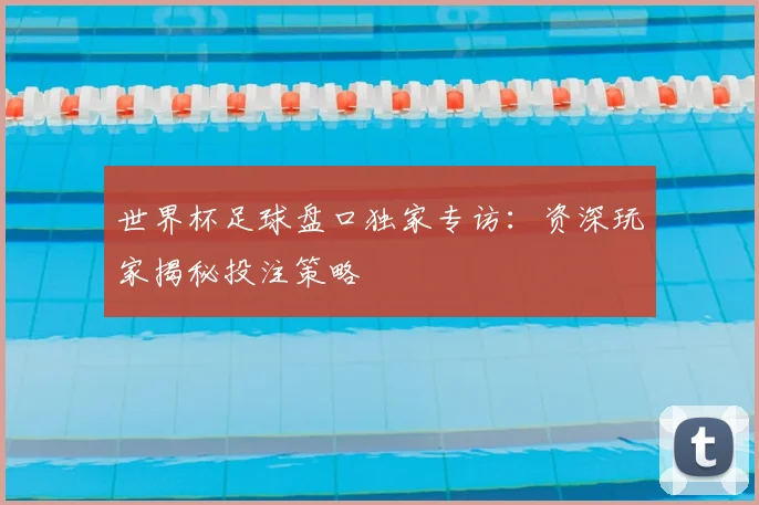 世界杯足球盘口独家专访：资深玩家揭秘投注策略